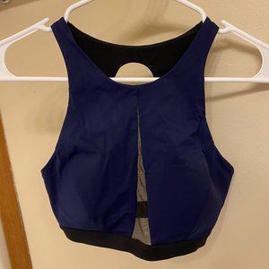 Lululemon navy front mesh sports bra